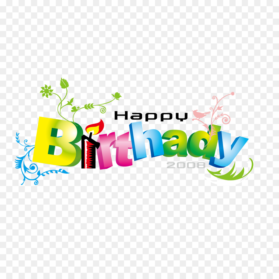 Happy Birthday to You Font - English color word art vector Happy Birthday png download - 2144*2144 - Free Transparent Birthday Cake png Download.