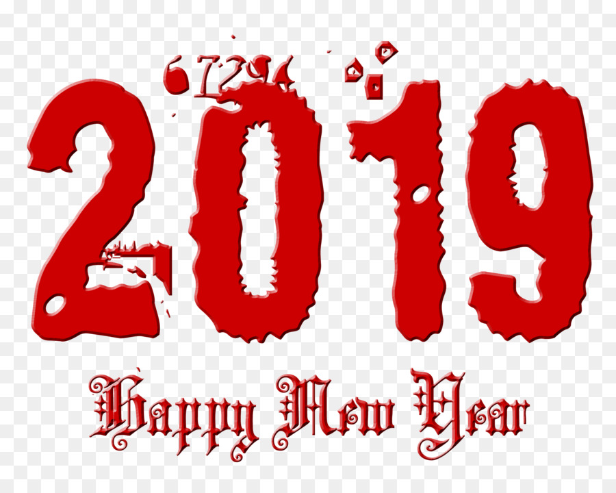 2019 Happy New Year - distressed and grungy.png - others png download - 2200*1750 - Free Transparent Logo png Download.