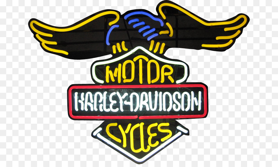 Neon sign Logo Harley-Davidson Motorcycle Sticker - motorcycle png download - 718*532 - Free Transparent Neon Sign png Download.