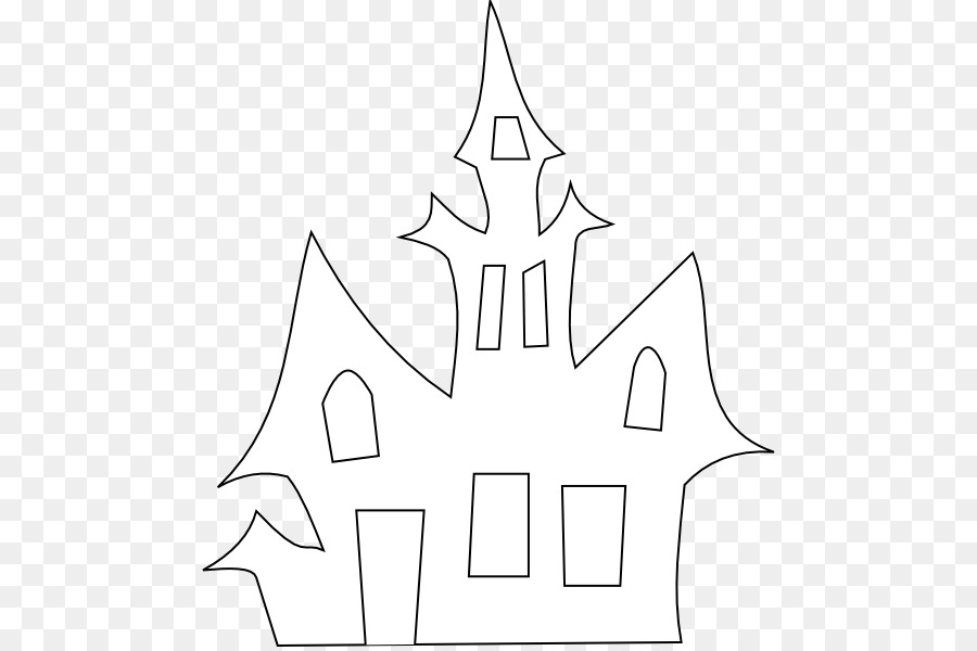 Haunted house Halloween Silhouette Clip art - ink drawing halloween castle halloween bat png download - 528*596 - Free Transparent Haunted House png Download.