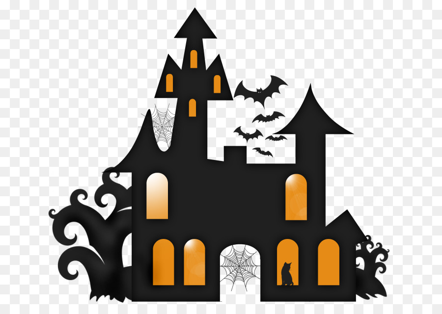 Haunted house Silhouette Clip art - house png download - 739*634 - Free Transparent Haunted House png Download.