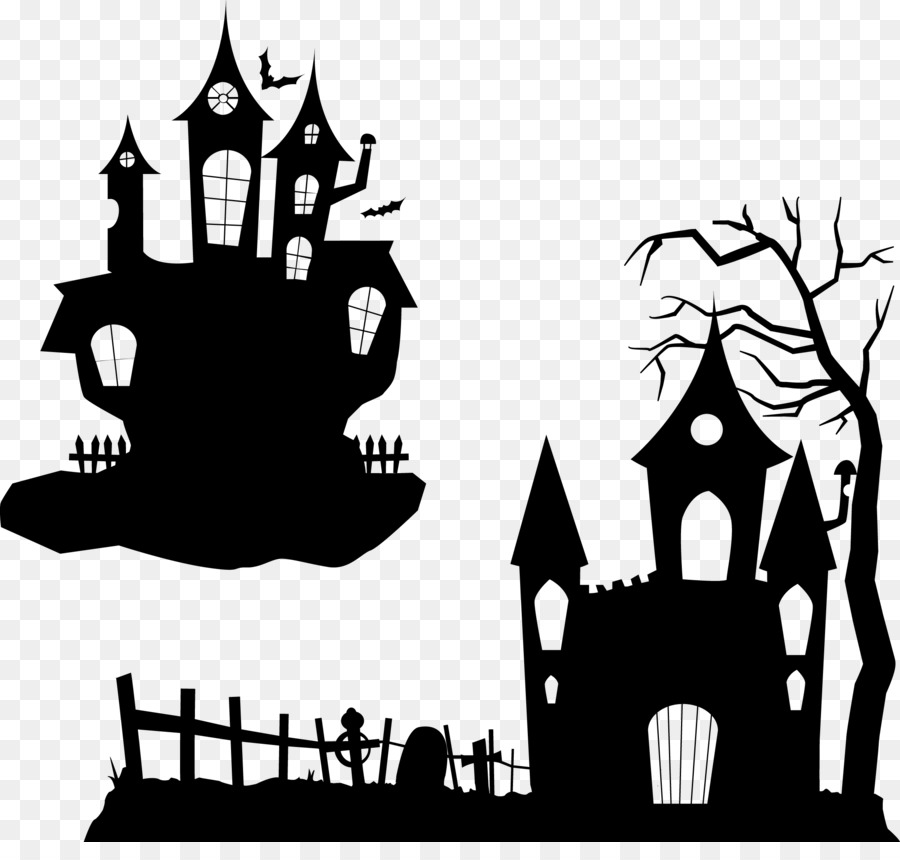 Free Haunted House Silhouette Template Download Free Haunted House