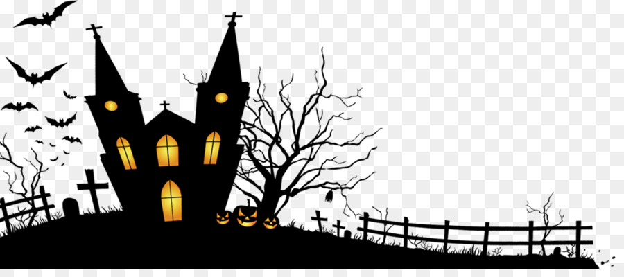 Halloween Haunted attraction Holiday Wallpaper - Halloween png download - 1095*473 - Free Transparent Halloween  png Download.