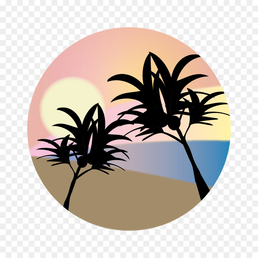 Silhouette - Hawaiian sunset png download - 2154*2154 - Free Transparent Silhouette png Download.