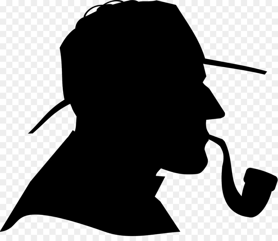 Detective Sherlock Holmes Clip art - Silhouette png download - 1600*1359 - Free Transparent Detective png Download.
