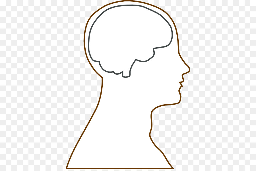 Outline of the human brain Human head Clip art - Human Brain Clipart png download - 438*594 - Free Transparent  png Download.