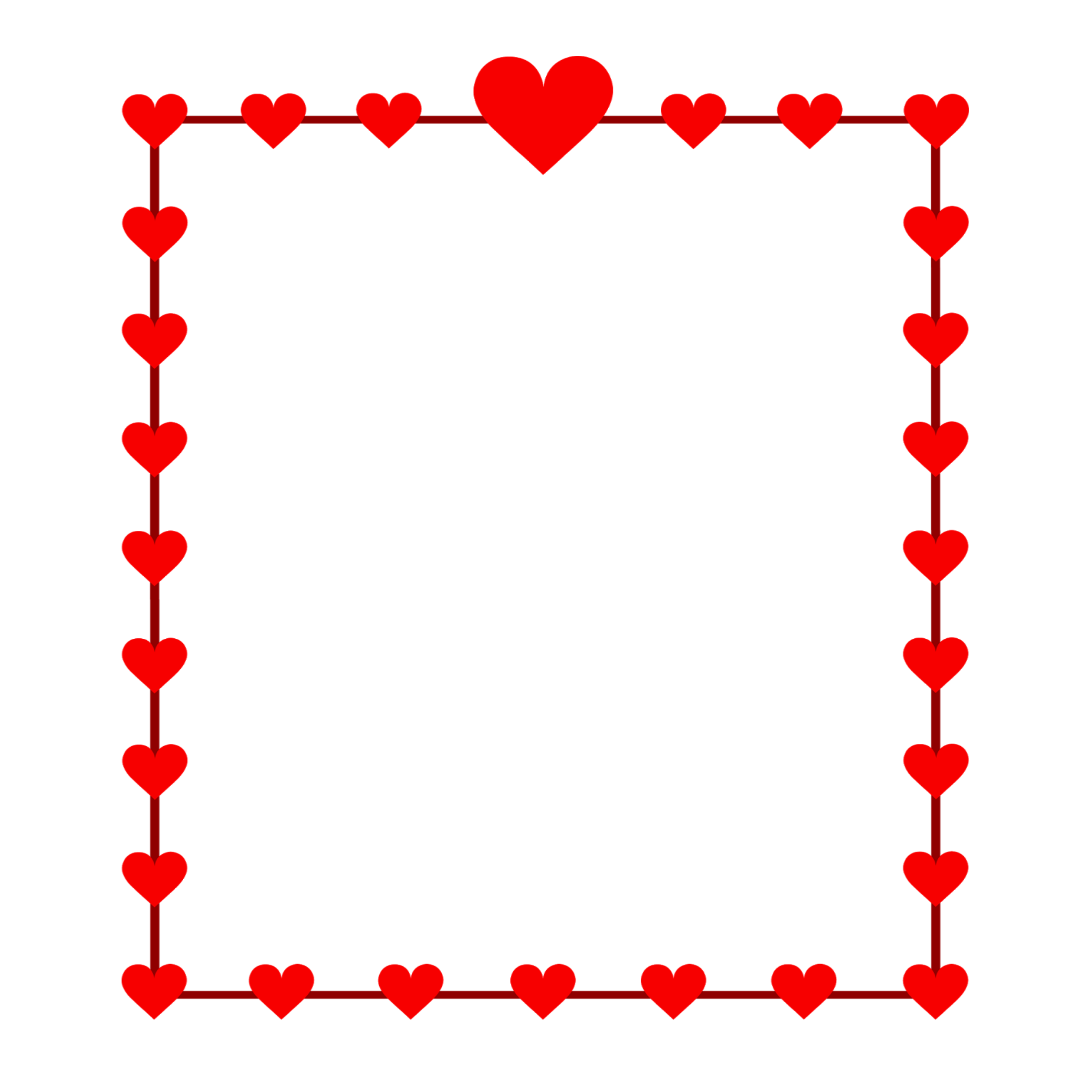 Clip Art Borders And Frames Heart Openclipart Free Content Red Heart