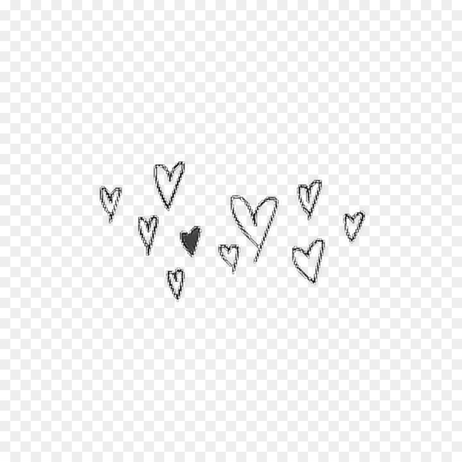 Vincent Drawing Doodle Heart - aesthetic dividing line png download - 1024*1024 - Free Transparent  png Download.