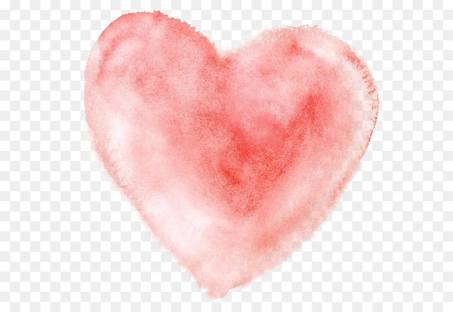 Watercolor painting Heart - Watercolor heart png download - 613*601 - Free Transparent Heart png Download.