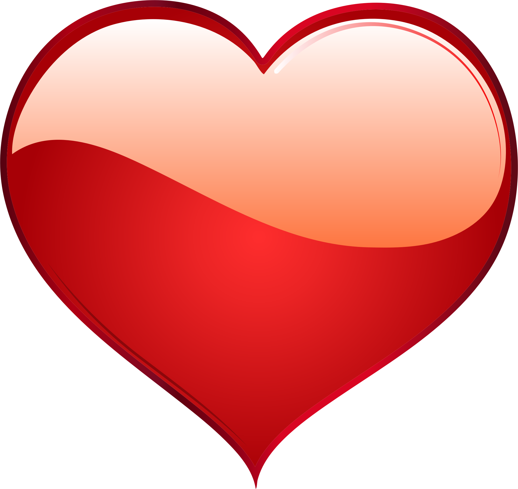 Heart Red Illustration - Red Heart Transparent PNG png download - 2146*