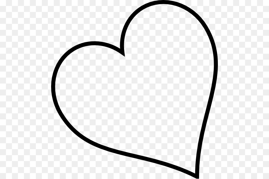 Heart Outline Clip art - heart png download - 558*599 - Free Transparent Heart png Download.