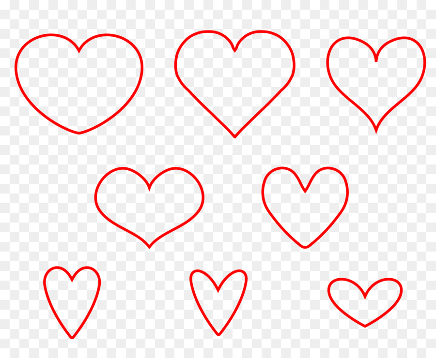 red heart outline.png - others png download - 5000*4110 - Free Transparent  png Download.