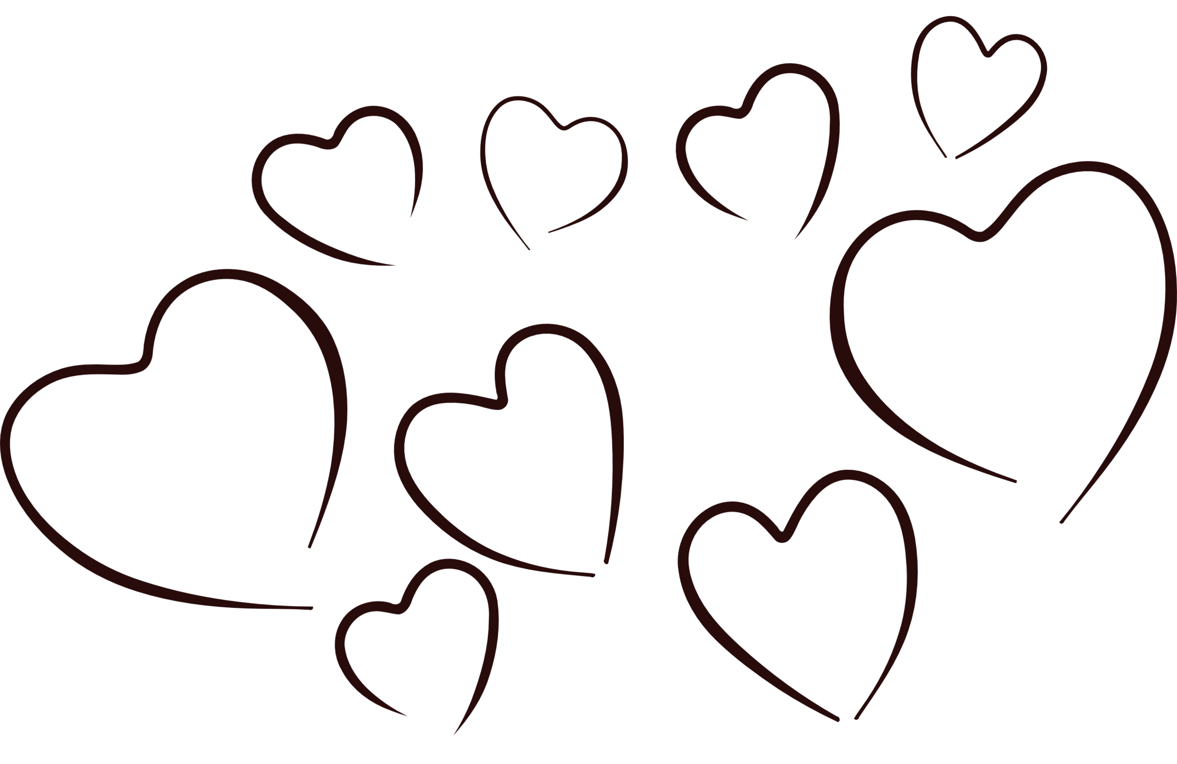 black and white heart clipart png
