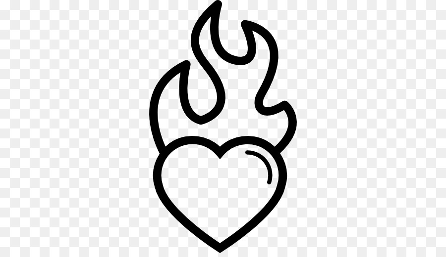 Heart Flame Fire Drawing Clip art - outline heart shape or love png download - 512*512 - Free Transparent  png Download.