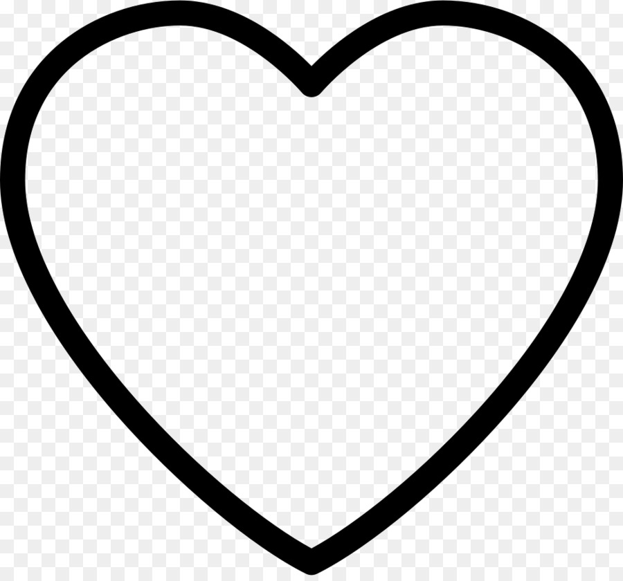 Heart Computer Icons Symbol Love Clip art - outline heart shape or love png download - 980*906 - Free Transparent  png Download.