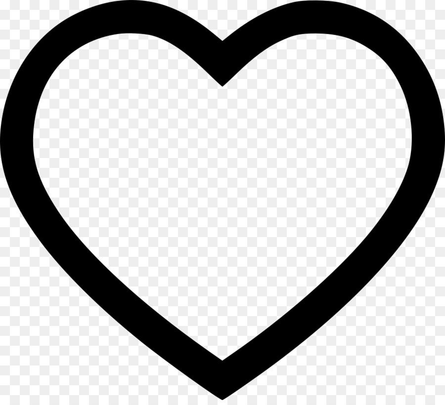 Heart Computer Icons Clip art - outline png download - 980*882 - Free Transparent  png Download.