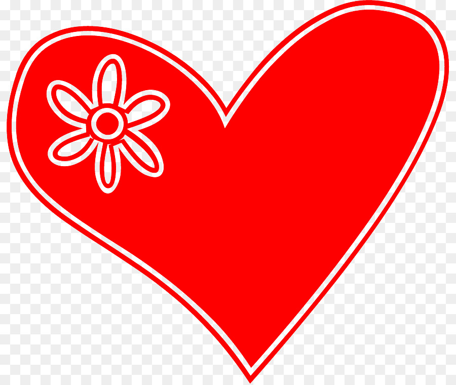 Heart with flower in Love transparent png clip art - others png download - 874*757 - Free Transparent  png Download.