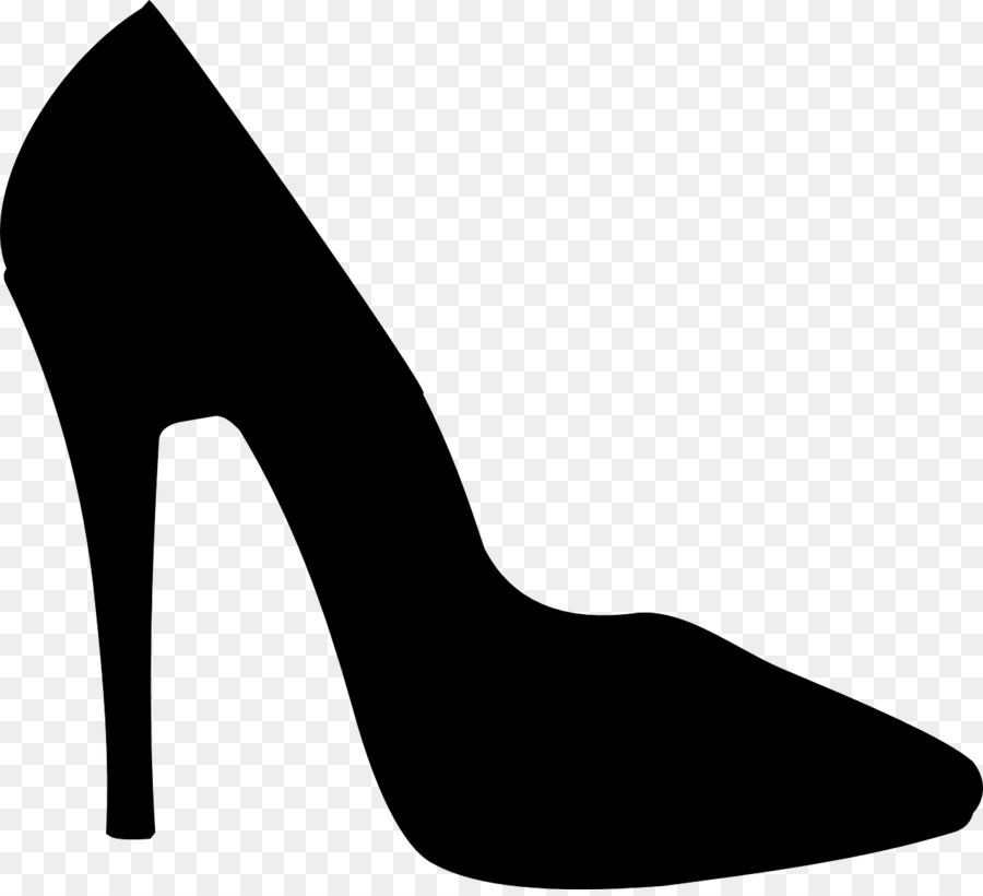 Stiletto heel High-heeled shoe Silhouette - Silhouette png download - 1280*1157 - Free Transparent  png Download.