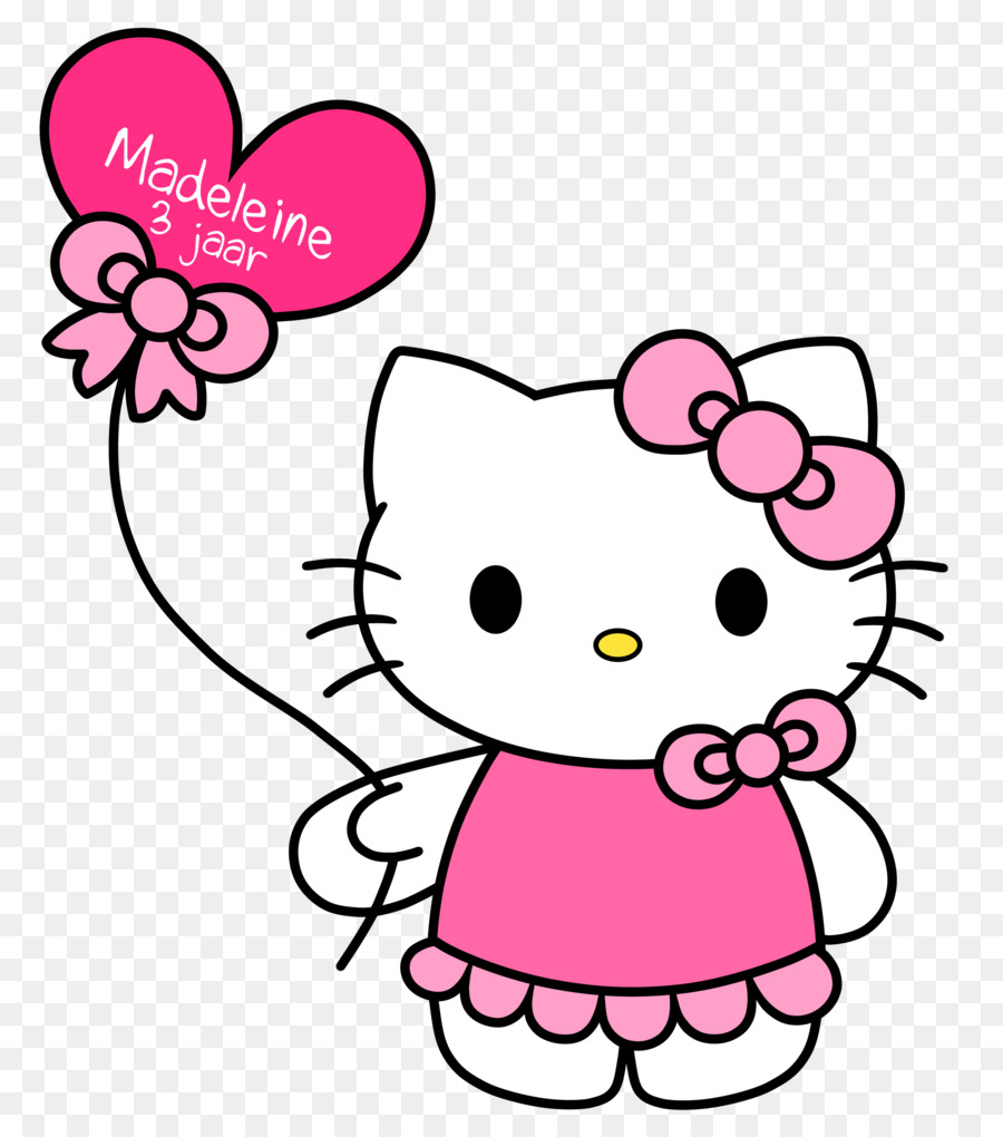 Hello Kitty Clip art - Hello Kitty With Balloons Png png download - 3046*3412 - Free Transparent  png Download.