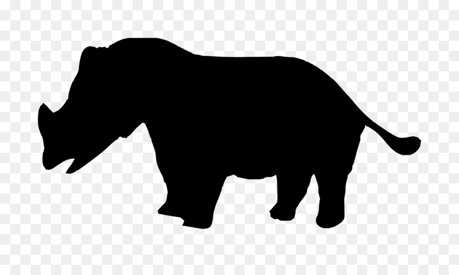 Rhinoceros Elephant Silhouette Clip art - hippo png download - 2400*1397 - Free Transparent Rhinoceros png Download.