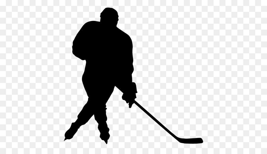Hockey Player Silhouette Clipart.