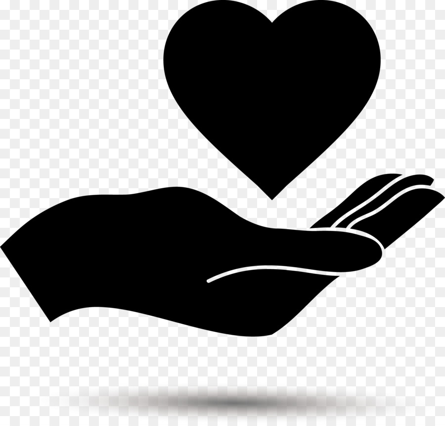 Hand Logo - Holding love silhouette png download - 2073*1972 - Free Transparent  png Download.