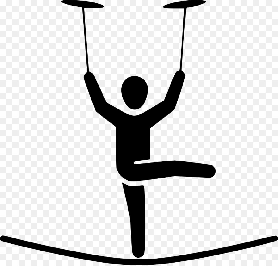 Tightrope walking Circus Plate spinning Clip art - Circus png download - 980*934 - Free Transparent Tightrope Walking png Download.