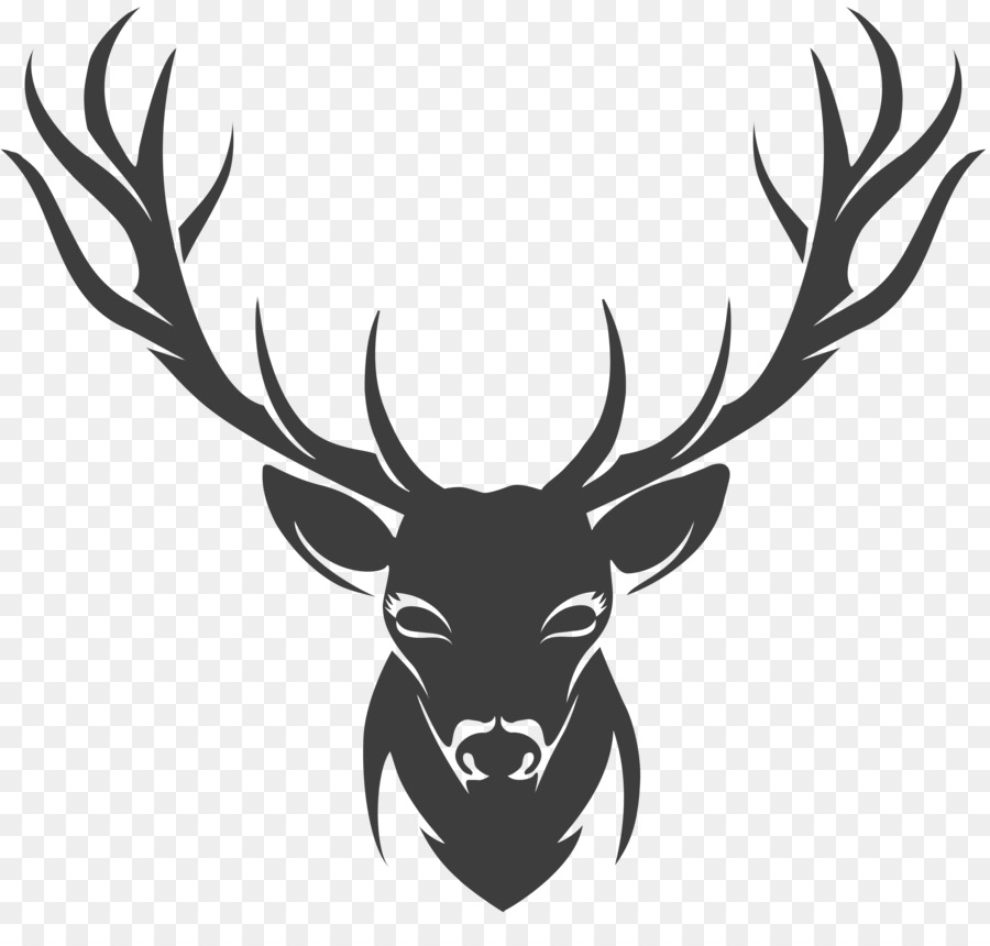 Deer Stencil Drawing - horns png download - 3504*3336 - Free Transparent Deer png Download.