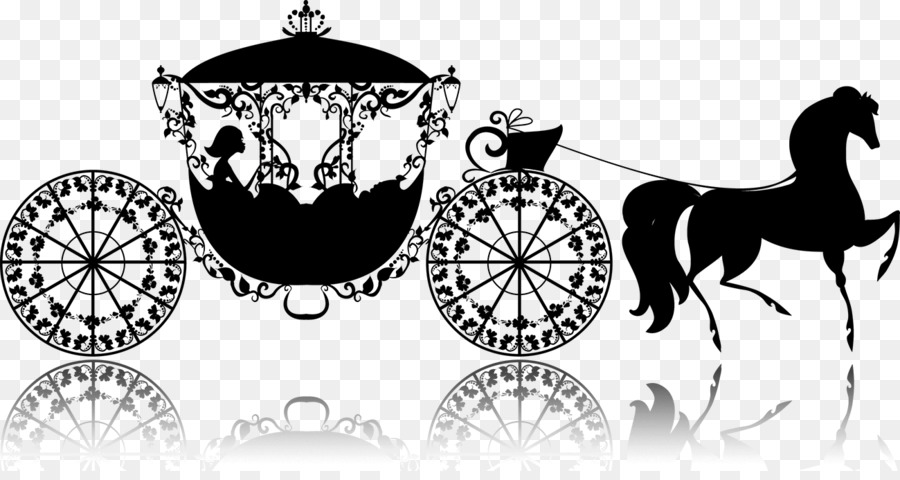 Cinderella Carriage Drawing Illustration - Carriage Silhouette png download - 1300*680 - Free Transparent Cinderella png Download.