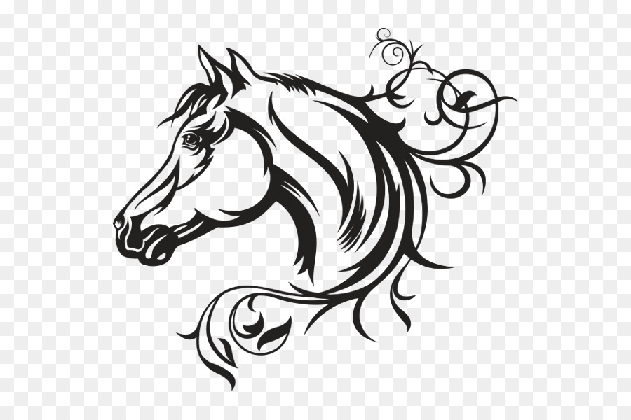 Decal American Quarter Horse Vector graphics Illustration Horse head mask - horse head png download - 600*600 - Free Transparent Decal png Download.