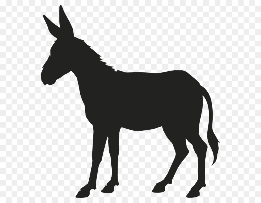 Donkey Mule Vector graphics Clip art Portable Network Graphics - argent outline png download - 653*700 - Free Transparent Donkey png Download.