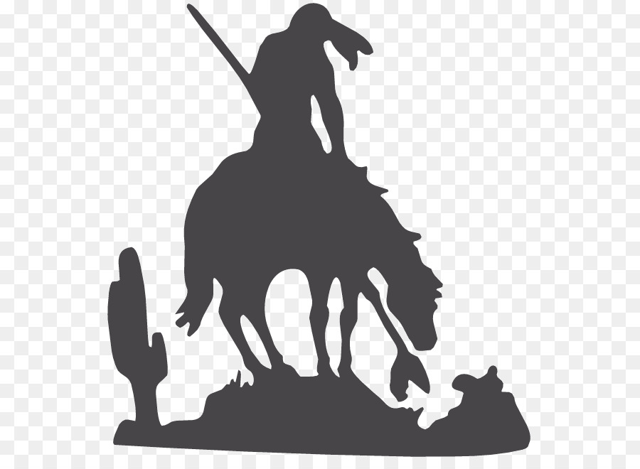 End of the Trail Horse Clip art Silhouette Native Americans in the United States - horse png download - 600*644 - Free Transparent End Of The Trail png Download.