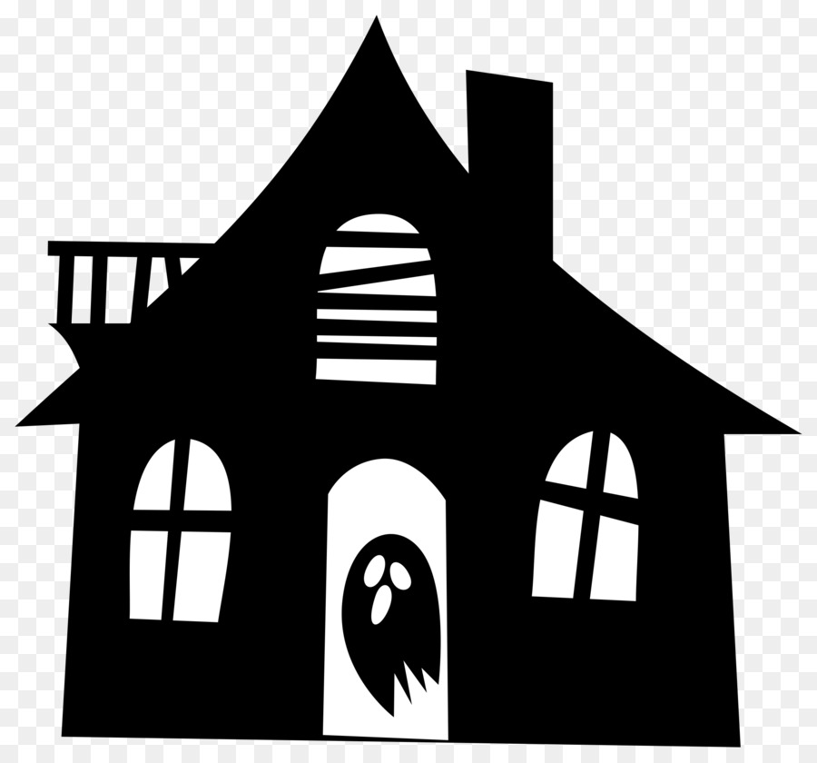 Haunted house Silhouette Drawing Clip art - scary png download - 2400*2236 - Free Transparent Haunted House png Download.