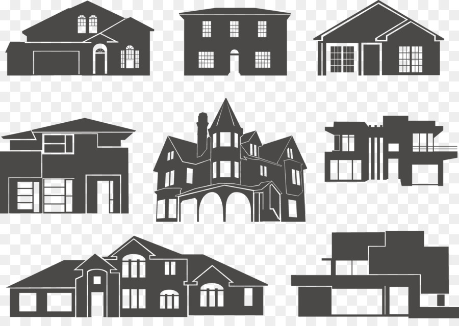 House Silhouette Building Clip art - Vector house png download - 1584*1100 - Free Transparent House png Download.