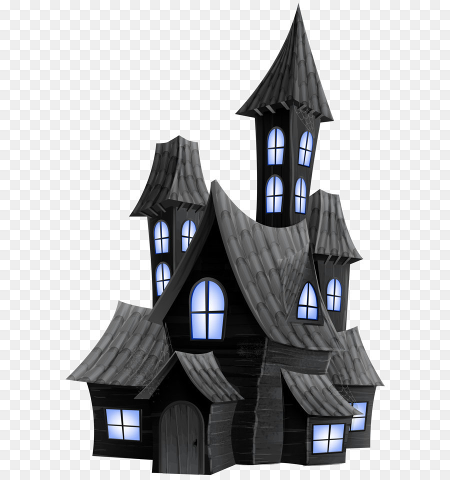 Halloween Ghost Clip art - Halloween Scary House Transparent PNG Image png download - 5436*8000 - Free Transparent Haunted House png Download.