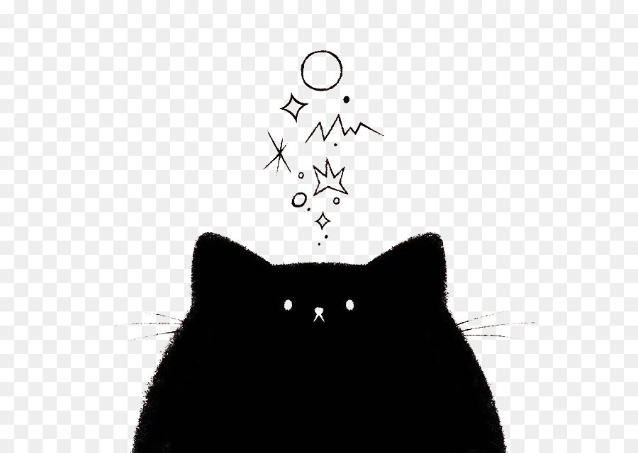 Visual arts Black cat Drawing Watercolor painting Illustration - Cute black kitten png download - 640*640 - Free Transparent Visual Arts png Download.