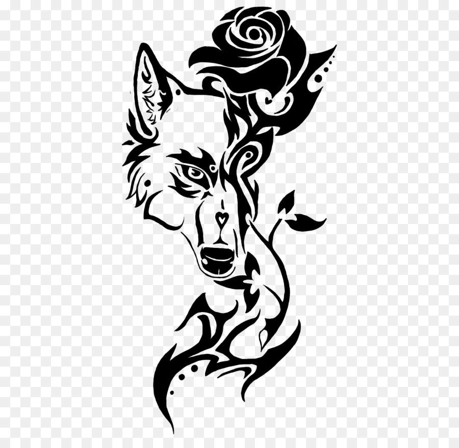 Sleeve tattoo Drawing - wolf tatto png download - 492*880 - Free Transparent Tattoo png Download.