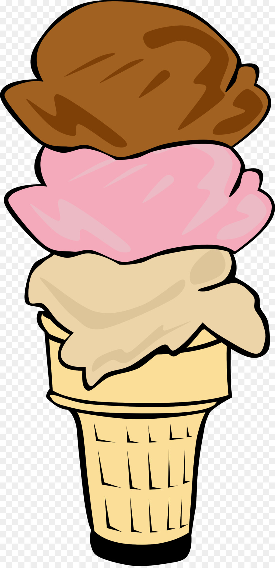 Ice cream cone Sundae Clip art - Ice Cliparts Transparent png download - 1331*2741 - Free Transparent Ice Cream png Download.