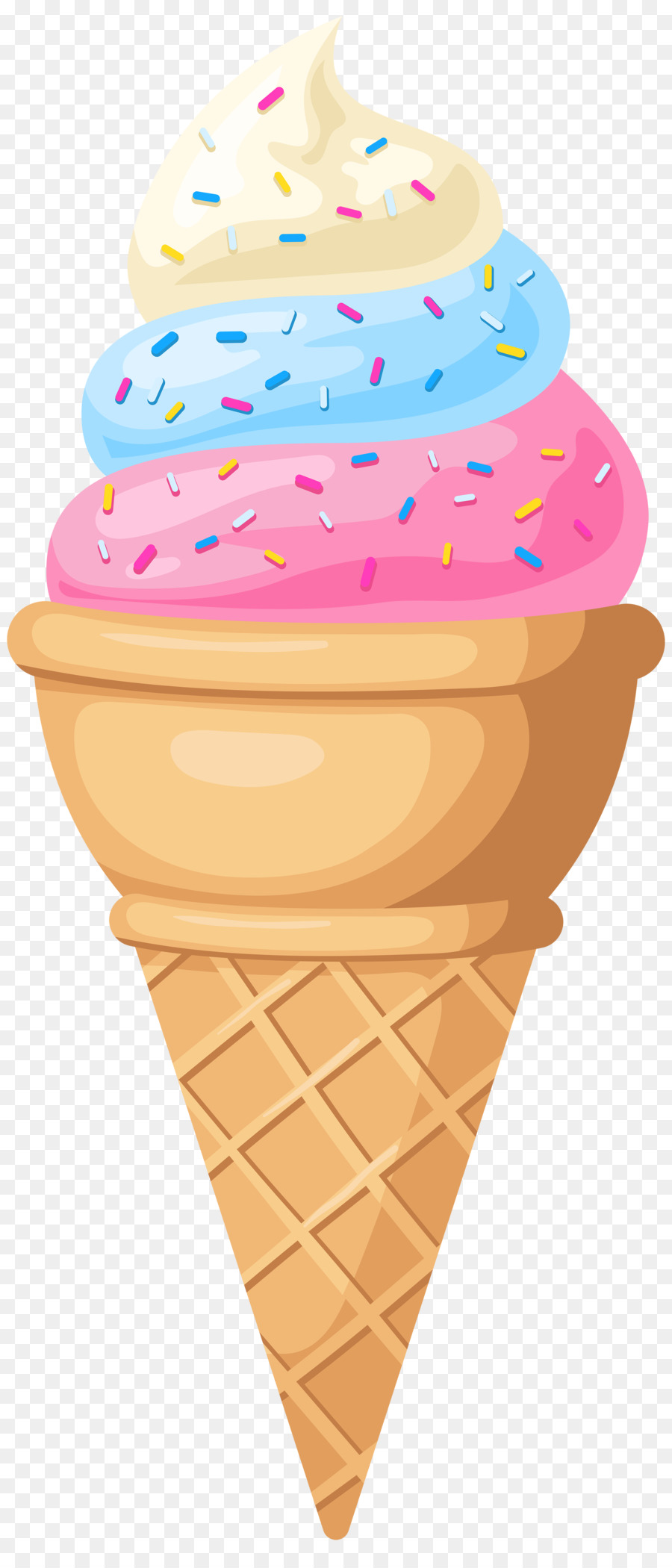 Ice Cream Cones Neapolitan ice cream Snow cone - ice cream png download - 2591*6000 - Free Transparent Ice Cream png Download.