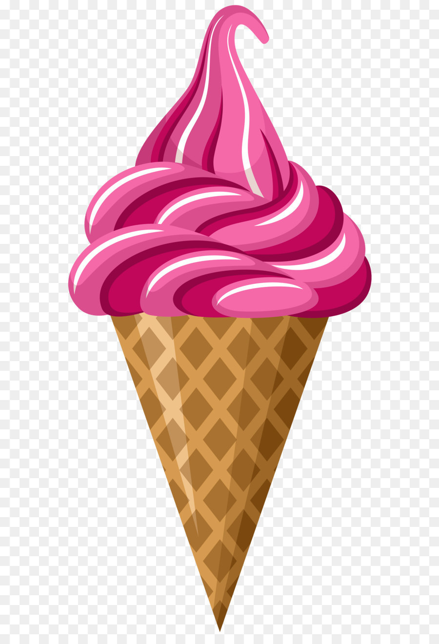 Ice cream cone Strawberry ice cream Clip art - Pink Ice Cream Cone PNG Clip Art Image png download - 3990*8000 - Free Transparent Ice Cream png Download.