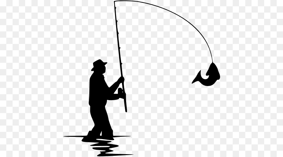 Fishing Silhouette Fisherman Clip art - Fishing png download - 500*500 - Free Transparent Fishing png Download.