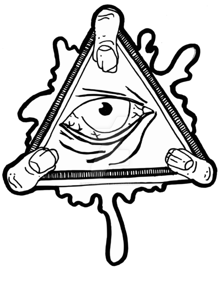 Eye Of Providence Illuminati Sticker Decal Clip Art All Seeing Png