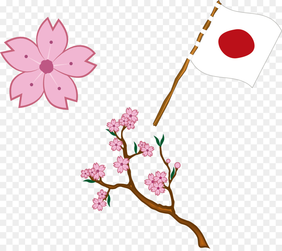 Flag of Japan Clip art - Japanese flag cherry blossoms png download - 1957*1724 - Free Transparent Japan png Download.