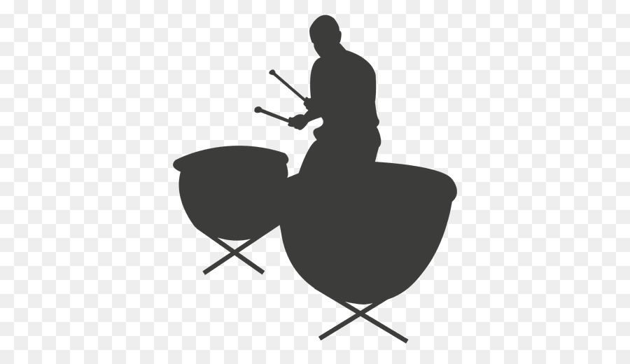 Silhouette Timpanist Percussion Musician - Silhouette png download - 512*512 - Free Transparent  png Download.