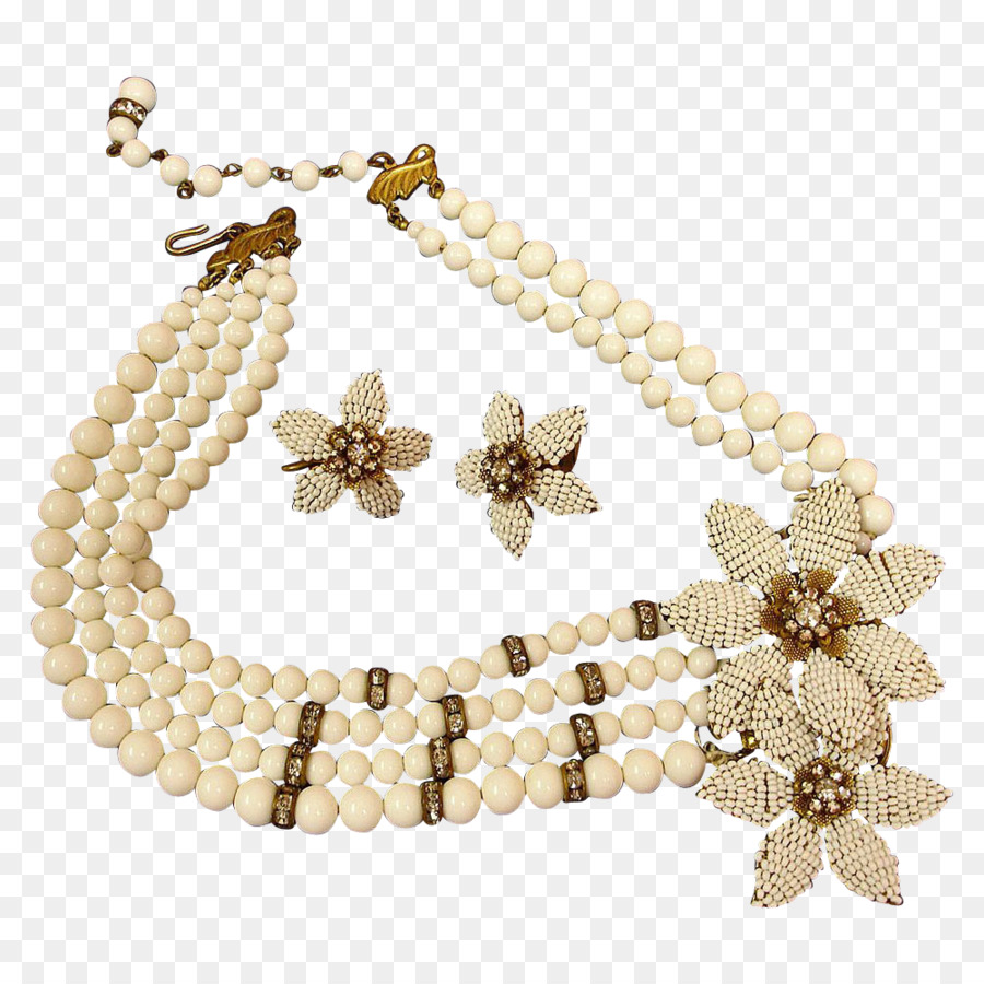 Pearl Earring Necklace Bracelet Body Jewellery - gold beads png download - 1001*1001 - Free Transparent Pearl png Download.