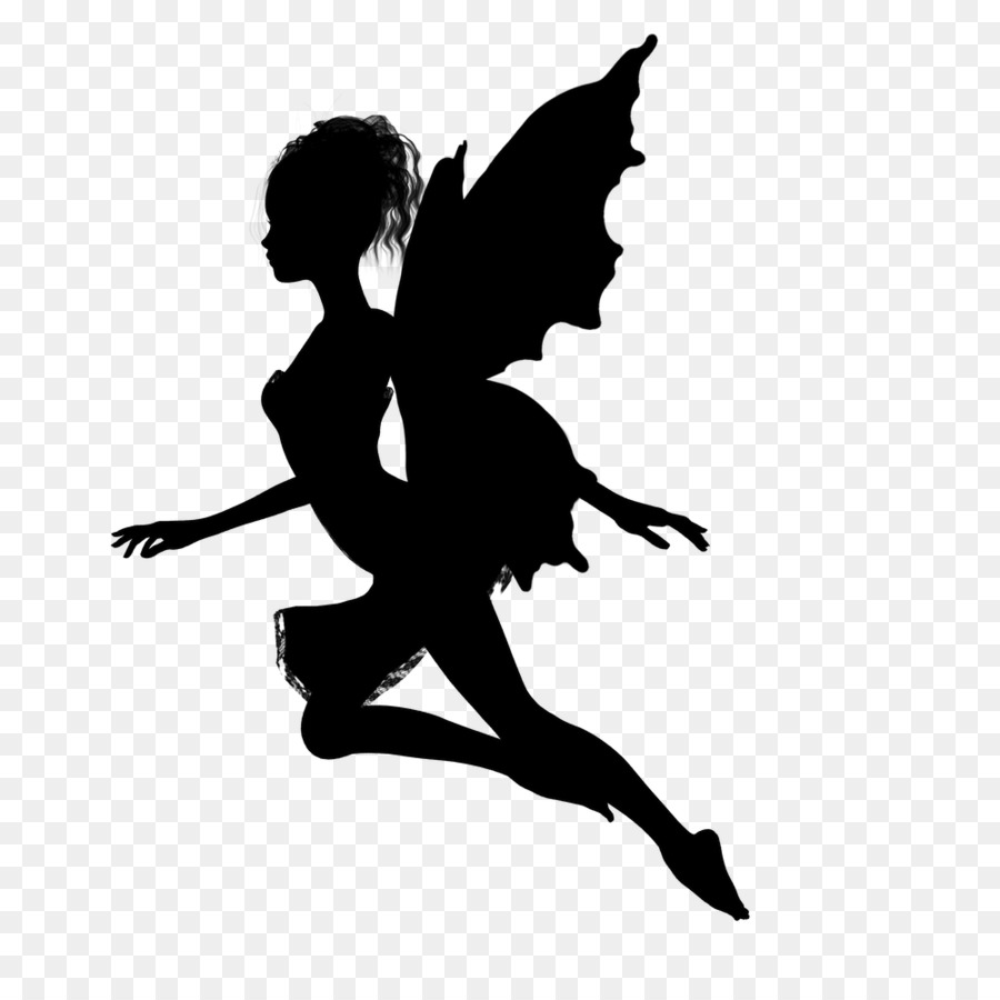 Silhouette Fairy Drawing Stock photography - Silhouette png download - 1000*1000 - Free Transparent Silhouette png Download.