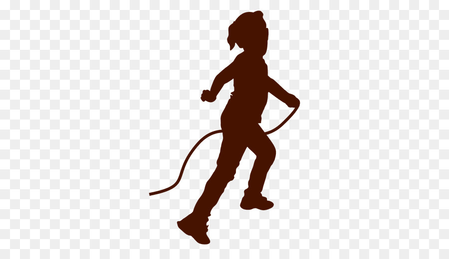 Child Silhouette Jump Ropes Drawing - child png download - 512*512 - Free Transparent  png Download.