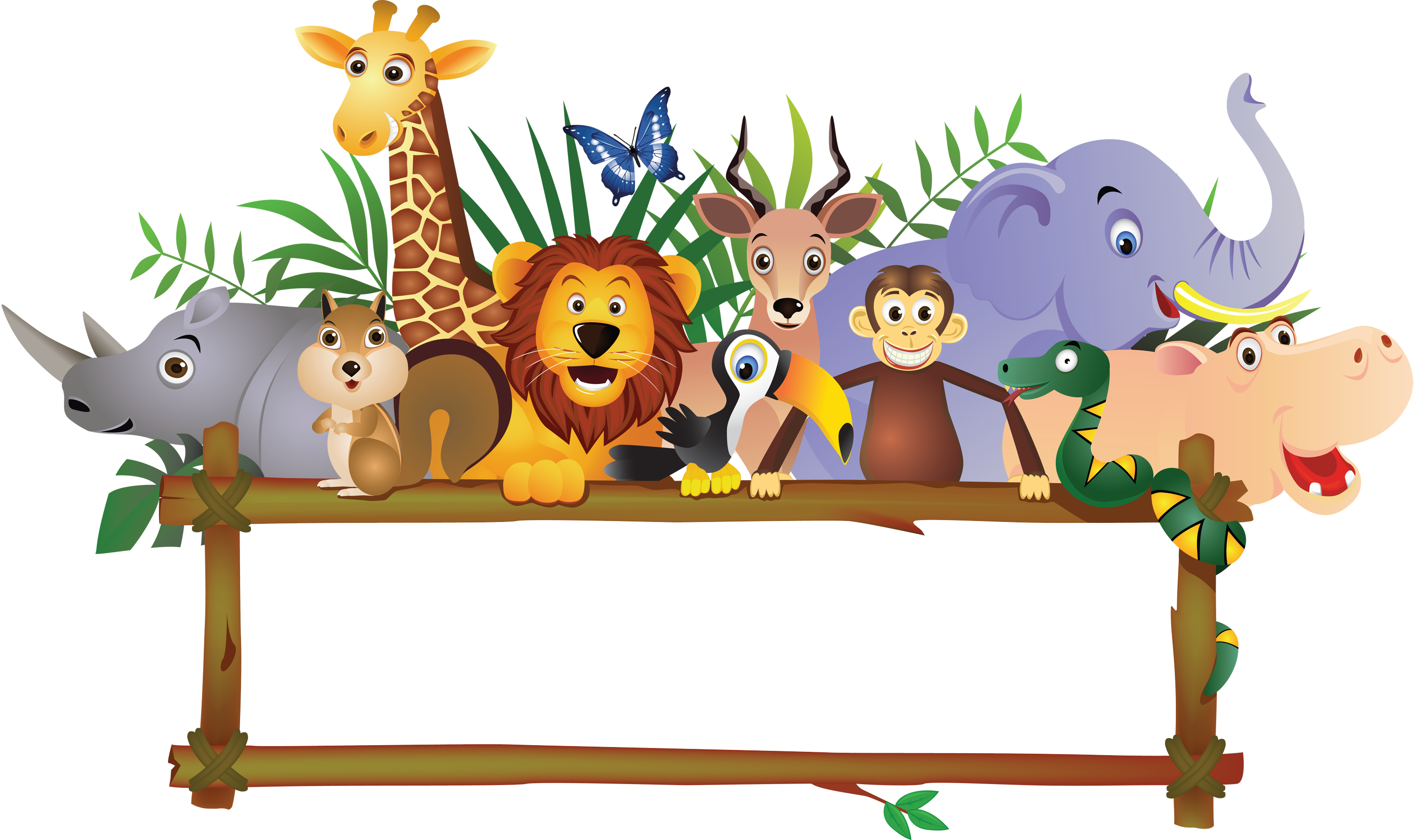 Baby Jungle Animals Royalty-free Clip art - farm animals png download -  3000*1772 - Free Transparent Baby Jungle Animals png Download. - Clip Art  Library