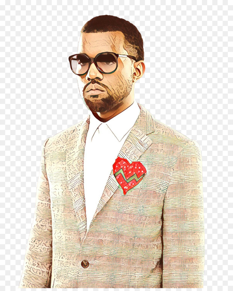 Kanye West 808s & Heartbreak Hip hop music Moustache Singer -  png download - 1200*1478 - Free Transparent Kanye West png Download.
