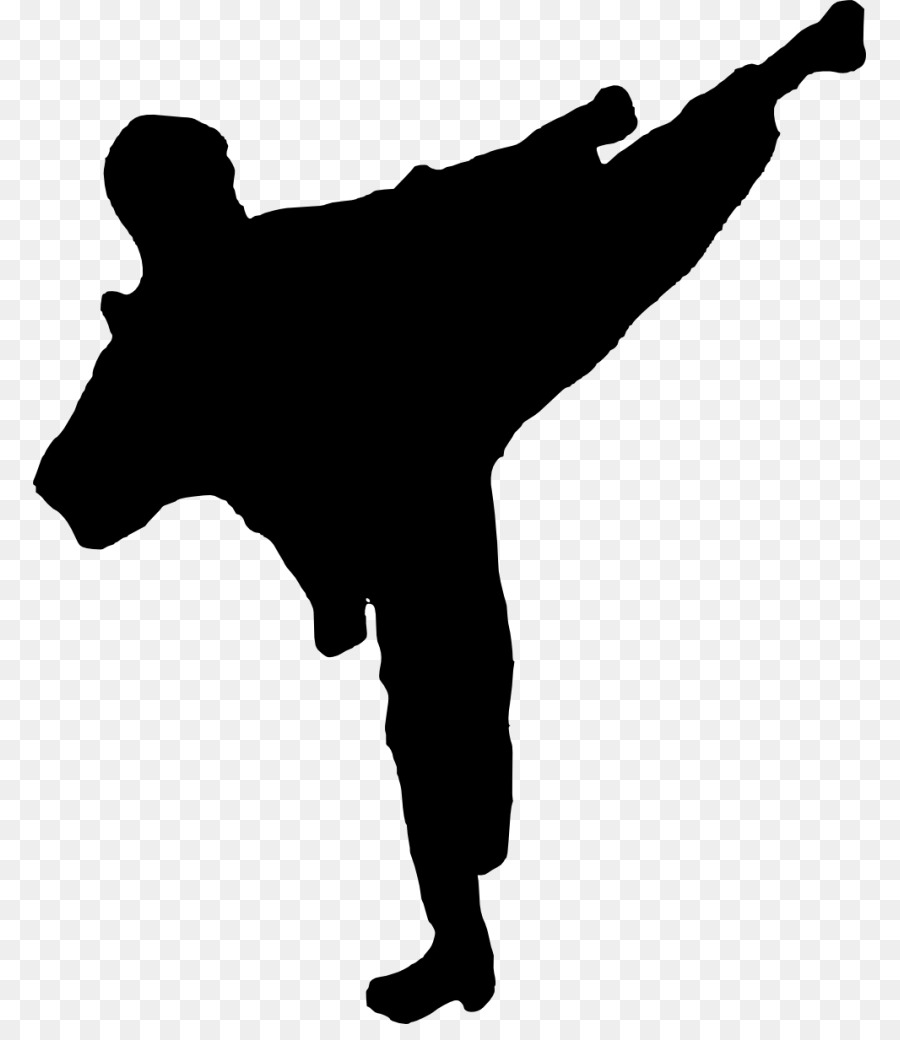 Silhouette Karate Martial arts Clip art - karate png download - 833*1024 - Free Transparent Silhouette png Download.